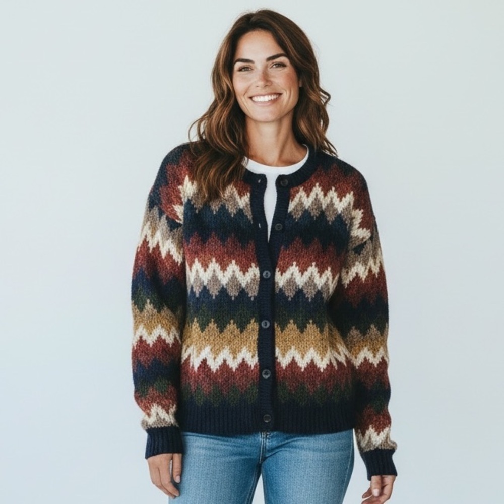 DRESSBARN ladies vintage long sleeve sweater size medium excellent condition